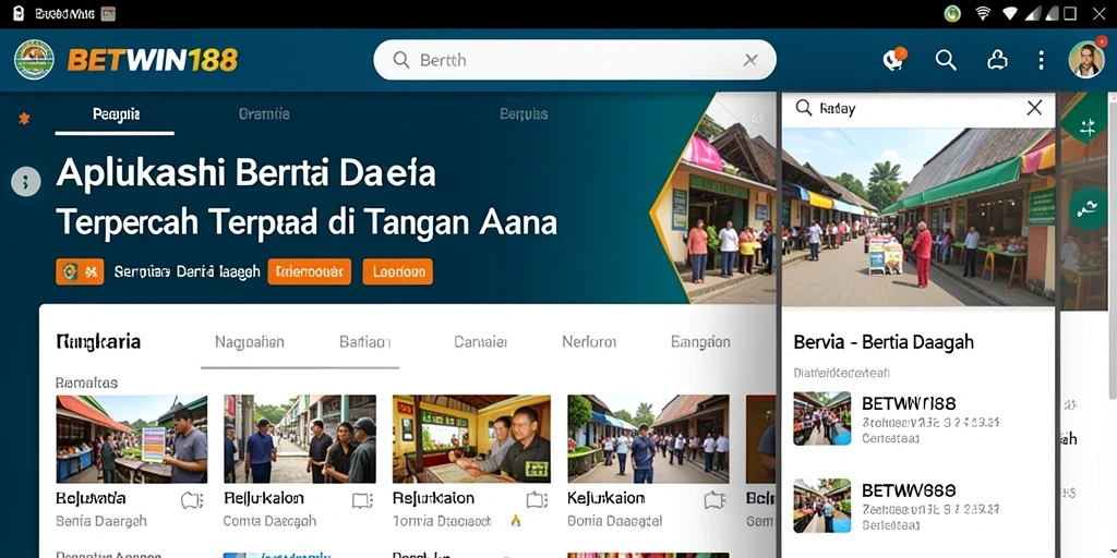 Tampilan antarmuka aplikasi BETWIN188 yang menarik dan mudah digunakan.