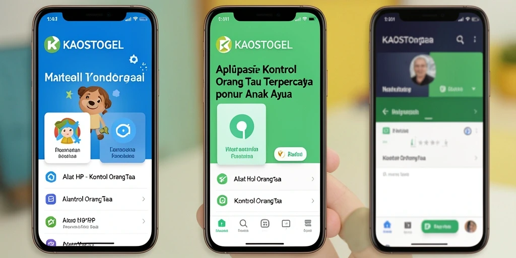 Antarmuka KAOSTOGEL yang intuitif untuk Kontrol Orang Tua.
