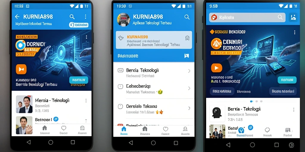 Antarmuka KURNIA898 yang modern dan intuitif.