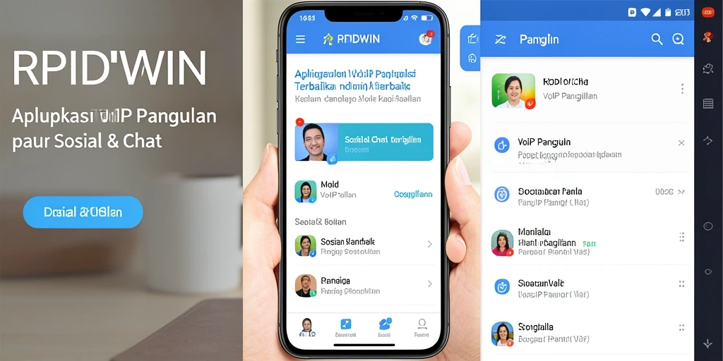 Antarmuka RPIDWIN yang intuitif dan fungsional untuk VoIP Panggilan.