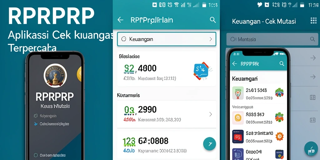 Antarmuka utama RPRPRP menampilkan rincian mutasi keuangan yang jelas.
